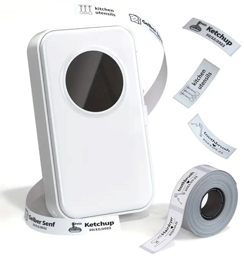 Mini Labelprinter Phomemo D35 Labelmaker incl software met diverse sjablonen / st Print labels vanaf je tablet of telefoon EN zonder inkt 