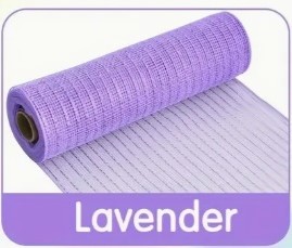 Decomesh Deco mesh voor kransen en inpakken Lavendel rol Decomesh