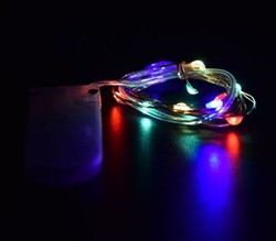 Ledlampje waterdicht MULTICOLOR10lampjes ZONDER !batterij! Led lampjes