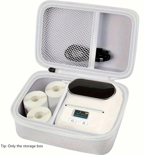 Case WIT voor Labelprinter oa Phomemo M110 Labelmaker /st LETOP is leeg zonder accessoires