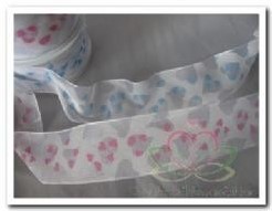 Lint organza met harten