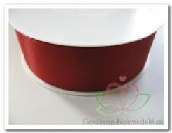 Lint rood kerstlint Taftlint 40 mm 