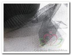 Lint Tule 8 cm. Rol 50 m Zwart Lint Tule 8 cm.