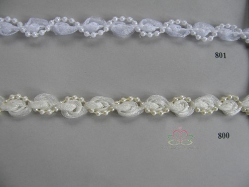 Lint Original Wedding 10 mm rol 15 meter - 800 Pearl Champ Lintje Original Wedding