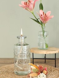 Ronde lont met plaatje inner 3.5 cm. om ZELF Olielamp te maken bv voor fles Berlin Excl de fles!
