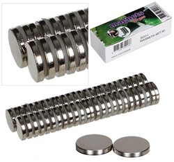 Supersterke net wat Grotere Corsagemagneet = set van 50st= 25 sets Corsagemagneten