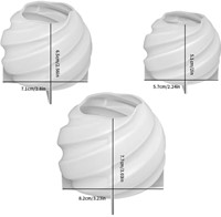 Spiraalbol Siliconenmal maat L 7.7 * 8.2 cm  / st voor Epoxy Resin, kaarsen, zeep enz  zonder accessoires -2
