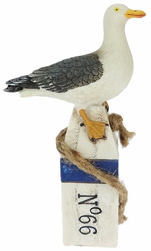 Maritiem Meeuw op meerpaal nr. 66 Groot Meeuw op meerpaal