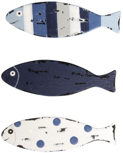 Maritiem Metaal strooideeltjes vissen, 5x1, 5cm, +/- 9 stuks Metaal strooideeltjes vis