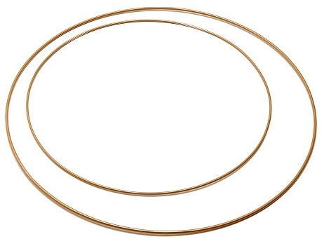 Metalen ring goud 80cm Enkele ring 