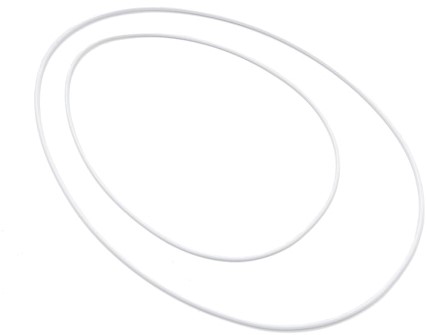 Actie Metalen Ei Metal egg ring 24*35cm Hang WHITE Ei frame enkel