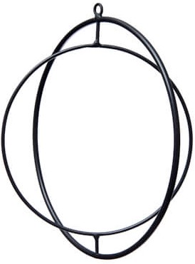Actie Metalen frame ring in ring movable Zwart 25cm van E 6.59 voor E 5.99 Metalen ring  