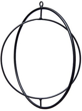 Metalen frame ring in ring movable Zwart 25cm Metalen ring  