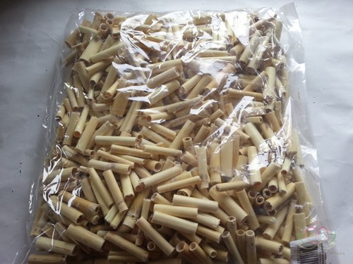 Canna Stem 5 cm. Bleached 500 gr Stukjes Canna stengel
