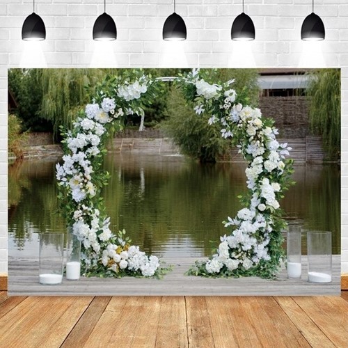 Backdrop, Achtergrond, Flowerwall Flower Wall ,Polyester 300x200cm Feest en fotoshoot achtergrond