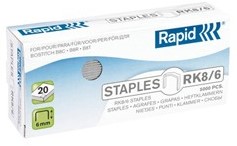 Nietjes voor Rapid K1 Classic (24/6 ) Doos 5000st Niettang Rapid K1 Classic