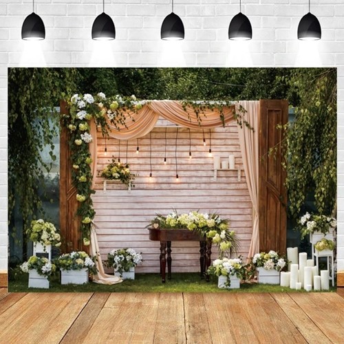 Backdrop, Achtergrond, Flowerwall Flower Wall ,Polyester 300x200cm Feest en fotoshoot achtergrond