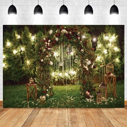 Backdrop, Achtergrond, Flowerwall Flower Wall ,Polyester 300x200cm Feest en fotoshoot achtergrond