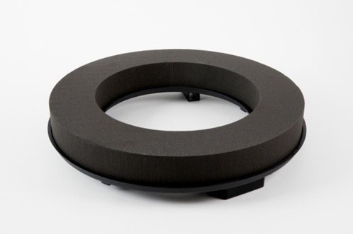 Oasis® Eychenne®Naylor ALL BLACK™ Krans 30 cm Voor vers, droog of zijde Oasis® Eychenne® ALL BLAC