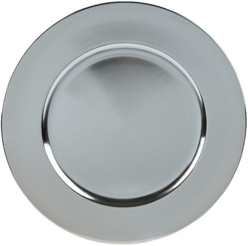 Onderbord Zilver 33 cm rond / st Onderbord Zilver – 33 cm Rond – Decoratief Tafelaccessoire