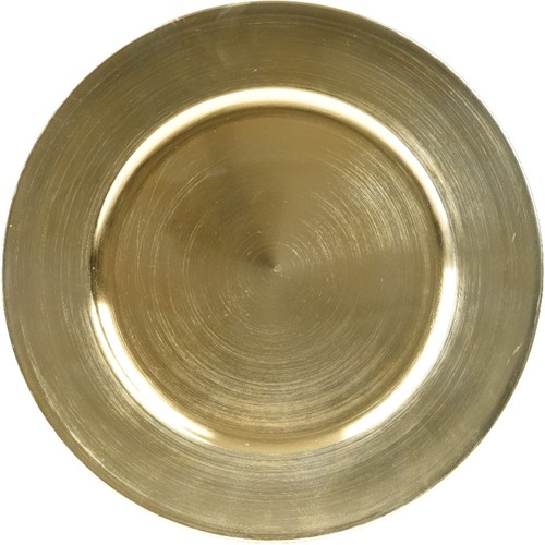 Onderbord Goud 33 cm rond / st Onderbord Goud – 33 cm Rond – Decoratief Tafelaccessoire