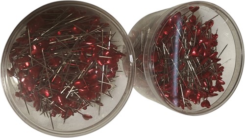 Hartspelden 10*55mm 480 st/doosje Rood nieuwe bulkverpakking