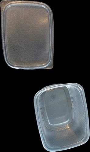 pp bakjes transparant 250cc +/-10st   deksel los te bestellen, ideaal voor decokomkommertjes etc