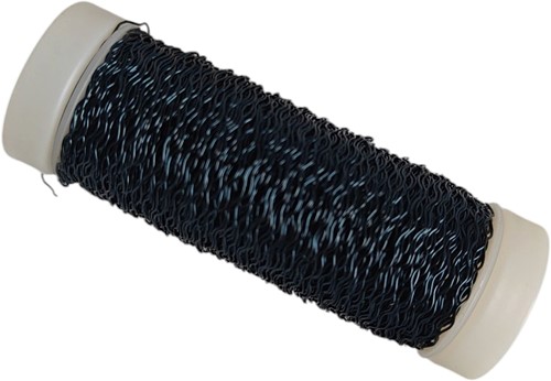 Bouilloneffectdraad 25 gram. Petrol, bijna zwart Bouilloneffectdraad