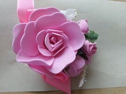 Actie Polscorsage Lila-Pinkroze bandje van elast. Kant Polscorsage KLaar