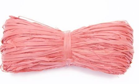 Raffia HBX 50 gram. Pink roze Raffia bosje 50