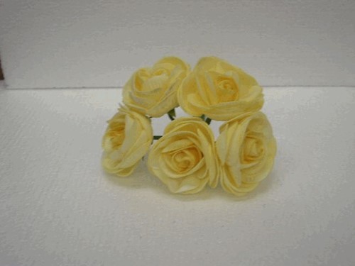 Ranonkels foam 6 cm. geel/ DOOS 30 stuks Ranonkels van foam