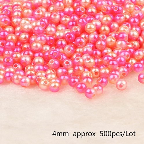 aParels pareltjes Rijgparels Rainbow 4mm +/-500 stuks. aParels Rijgparel