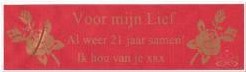 Rood Lint bedrukt voor Valentijn