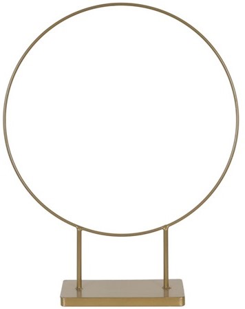 Rond frame op voet Large goud 57.5x12x68.5cm Ring on foot metal 