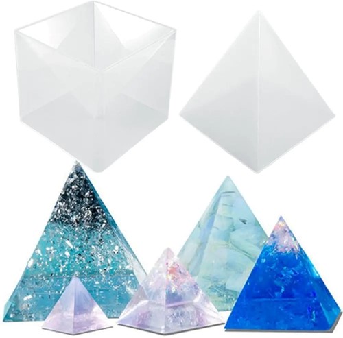 Siliconenmal set Pyramides Mal gietvorm Piramide met maatverdeling