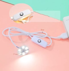 Led lampje met schakelaar op usb Warmwit voor Epoxy Resin en andere decoraties