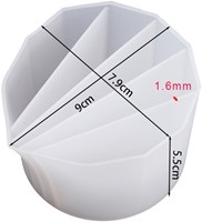 Siliconencup om Epoxy te mengen 5 vaks / st voor Epoxy Resin, Zeep, Kaarsen excl decoraties-2