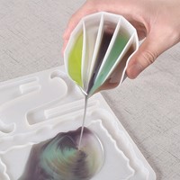 Siliconencup om Epoxy te mengen 5 vaks / st voor Epoxy Resin, Zeep, Kaarsen excl decoraties
