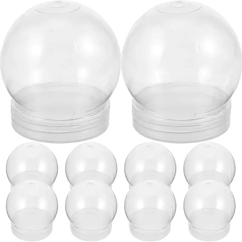 Sneeuwbol Schuddebol met schroefdeksel / stuk Ideaal voor hobbyprojecten, kerstversieringen