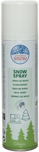 Sneeuwspray GROEN GAS Decoris wit 150ml met het Sense for Environment label