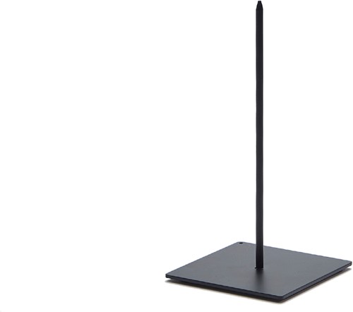 Actie Metaalstaander klein / Metalen pin standaard Solid +/-7*7*14 cm. - zwart standaard voor bloemschikken en decoratie
