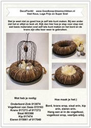 DIY Werkbeschrijving  Vogelkooi Stolp Creatief bloemschikken of knutselen