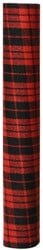 Decostof Tafelloper Tartan Schotse ruit Rood Zwart polyester Dessin A 200cm x 35cm