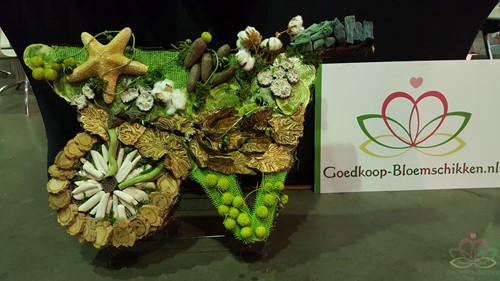 Kruiwagen steekschuimvorm oase voor verse bloemen
