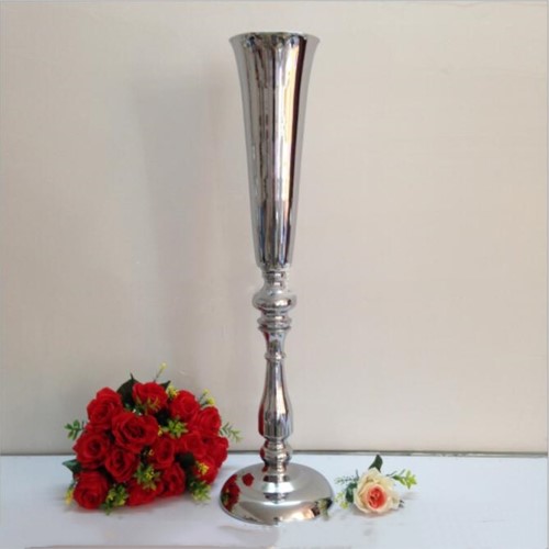 Vaas zilver tafeldecoratie bloesemtakken bloemenbollen 78 cm. Centerpiece