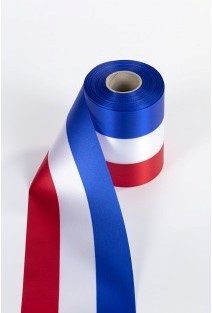 Nationaal vlag Lint Rood WIt Blauw bv Nederland 100 MM breed per 1 meter LINT VLAG Zijde Superkwaliteit!