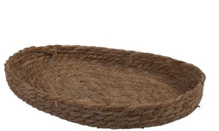 Mand Eivorm, ovaal Zeegras  32x24x4cm mooie ondergrond