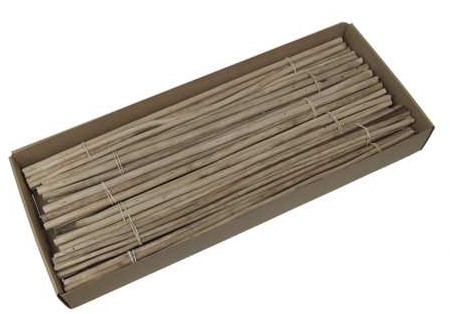 Jute sticks dunne stokken 75 cm naturel / bundel van 10st houten stokken voor bloemschikken en decoratie