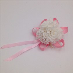 Actie Polscorsage elastisch white softpink/roze Polscorsage KLaar