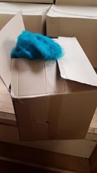 BULK Wooly Turquoise / Decotwister / Fluf 8 kilo Wooly Decotwister